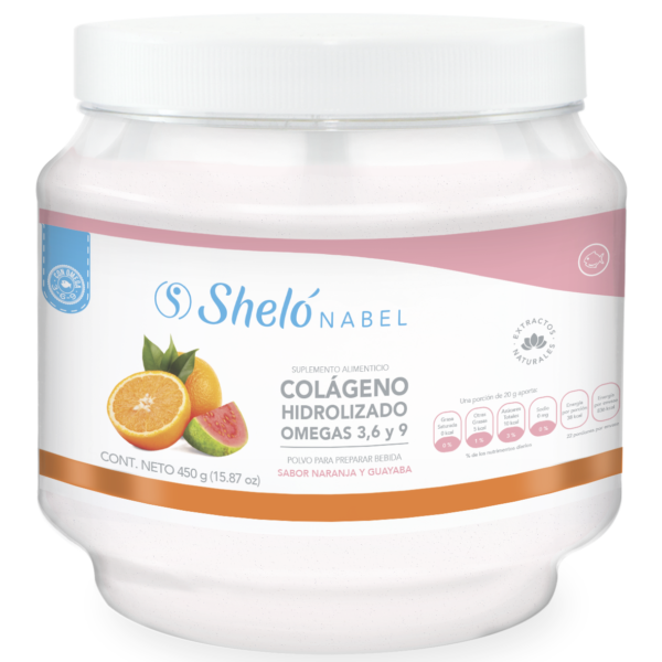 Colageno Hidrolizado Omegas 3 6 Y 9 Sabor Naranja Guayaba